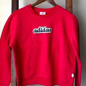 Adidas Red Pullover Hoodie